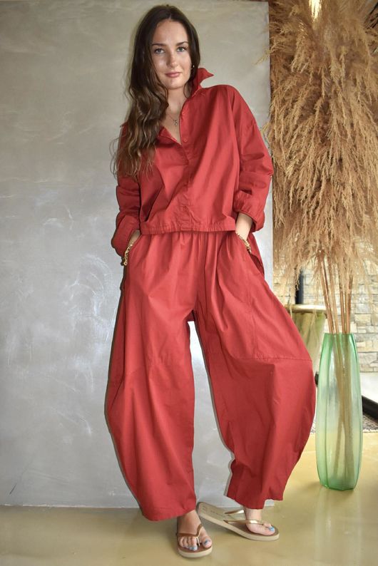 Paloma Classic Barrel Pant Sangria